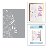 Папка для тиснения от Spellbinders - Rose Flourish Cut and Emboss Folder