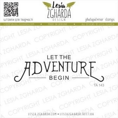 Акриловый штамп Lesia Zgharda Let the ADVENTURE - begin TA143