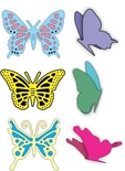 Лезвие от Cheery Lynn Designs - Small Exotic Butterflies #1 w/Angel Wings - DL112AB