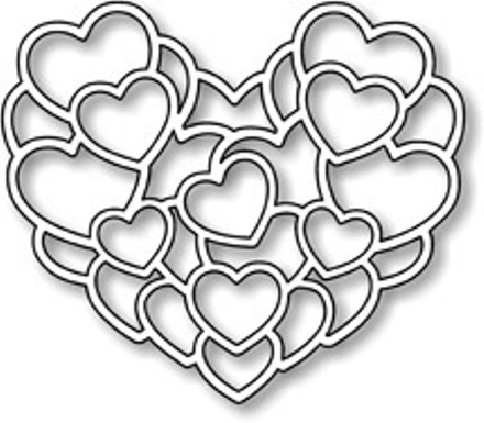 Нож от Impression Obsession - Layered Hearts