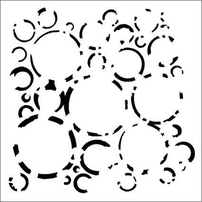 Маска 13arts - Tattered Circles - kolekcja Menatl Vacation by Jelissa May, 15х15 см