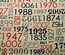 Ткань 100% хлопок - Даты и числа, 45х55 см