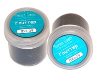 Глиттер черный 20 ml, сухой