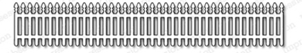Нож для вырубки от Impression Obsession - Fence Border Die