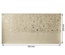 Отрез кожзама с тиснением  золотой фольгой Golden Pion Beige 50 х 25 см, ТМ Фабрика Декора