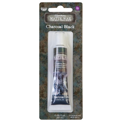 Восковая паста от Prima Finnabair Art - Alchemy Matte Wax .68 Fluid Ounce - Charcoal Black, 20 мл