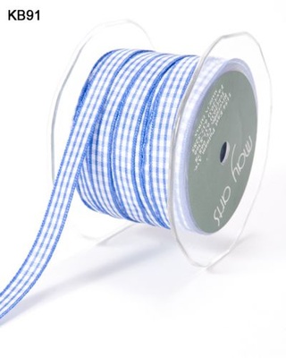 Лента SOLID/CHECK, ширина 9,5мм, цвет PERINWINKLE, 90см