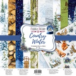 Набір двостороннього паперу для скрапбукінгу Country winter 20х20 см 10 аркушів