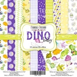Набор скрапбумаги - Dino baby, 20x20 см, Фабрика Декора