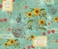 Лист бумаги Graphic 45 - Time to Flourish - August Flourish, размер 30х30 см, двусторонняя