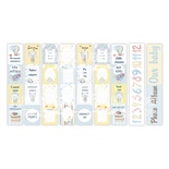 Карточки Sweet baby boy  (англ.+русск.), 5 полос, ТМ Фабрика Декору