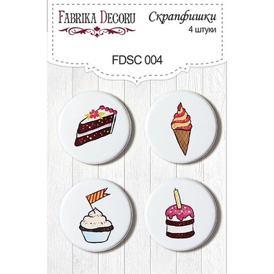 Набор скрапфишек Фабрика Декору из 4 шт. FDSC 004