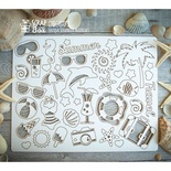 Чипборд ScrapBox - набор Пляжный