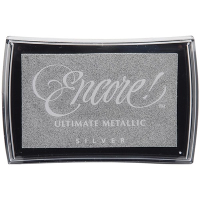 Чернила Tsukineko Encore Ultimate Metallic Ink Pad - Silver