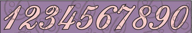 Чипборд. Цифры №2, 3 см, cb-381