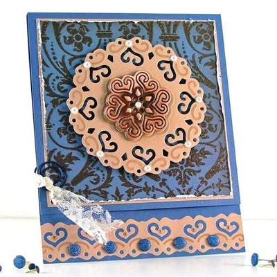 Нож для вырубки от Spellbinders - Contemporary Hearts Pendants