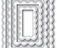 Нож для вырубки от Poppystamps - Double Stitch Scalloped Rectangle Frames