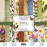 Набір паперу для скрапбукінгу Spring botanical story 30.5x30.5см, 10 аркушів, ТМ Фабрика Декору