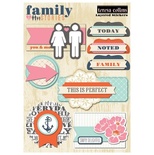 Набор наклеек Teresa Collins Designs - Family Stories - Layered Stickers