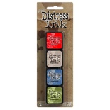Набор штемпельных подушек Ranger - Distress Mini Ink Kit - Kit 5