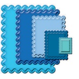 Лезвия от Spellbinders - Classic Scalloped Rectangles SM, 5 шт
