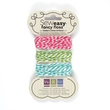 Набор шнурочков от We R Memory Keepers - Sew Easy Fancy Floss Bakers Twine - Tertiary, 3 шт.
