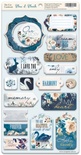 Чипборд для скрапбукинга от Scrapmir - Blue & Blush ENG, 18 шт