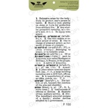 Акриловый штамп Lesia Zgharda F150 Енциклопедичний текст великий, размер 3,5х8,1 см
