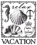 Акриловый штамп от Prima - Seashore Clear Stamp 2