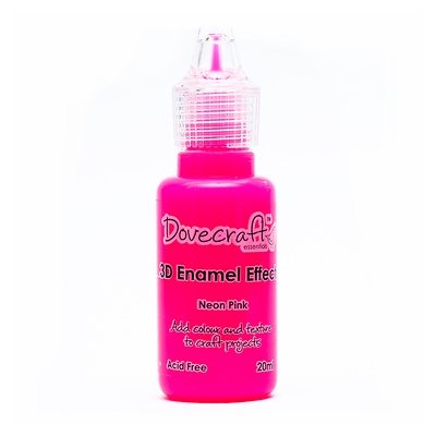 Жидкие эмалевые капли от Dovecraft - Neon Pink, 20 мл