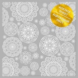 Ацетатный лист с фольгированием White Napkins, ТМ Фабрика Декора