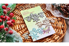 NEW Нож для вырубки "Искрящийся снег №3" от AgiArt, 50*95 мм