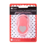 Дірокол фігурний 2,5 см Sclloped heart, TM dpCraft (Dalprint)