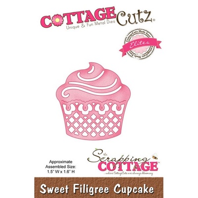 Лезвие CottageCutz - Sweet Filigree Cupcake (Elites)