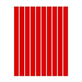 Набор полосок бумаги для квиллинга, 1 цвет (красный), 3х295мм, 160 г/м2,  100 шт.