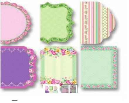 Мини карточки отрывные от Folia - Design Paper  "Catties" Roses