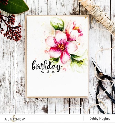 Набор штампов от Altenew - Hibiscus Bouquet - Букет гибискуса