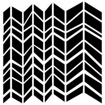 Маска The Crafter's Workshop - Mini Chunky Chevron, 15х15 см