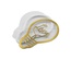 Заготовка для шейкера Lightbulb LOVE 11,5х7,7 см, цвет золото, ТМ Фабрика Декора