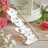 Чипборд ScrapBox - Метрика котики Hc-059