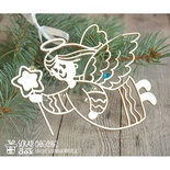 Чипборд ScrapBox - Рождественский ангел с звездочкой Hh-096