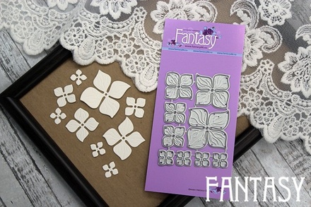 Ножи для вырубки Fantasy «Набор остролепестковых гортензий» размер 3,2-2,7-2,2-1,7-1,2