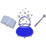 Лезвие Crafty Ann - Halloween Set 2 (Caldron, Magic Book, Wand)