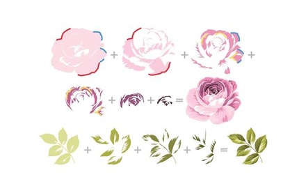Набор лезвий и штампов от Altenew - Build-A-Flower: Rose - ALT1835+ALT1834