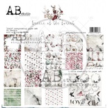 Набор бумаги от ABstudio - "Breeze of the forest"- scrapbooking paper set 8x 30х30см + bonus