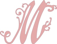 Лезвие Lace Flourish Letter M от Cheery Lynn Designs