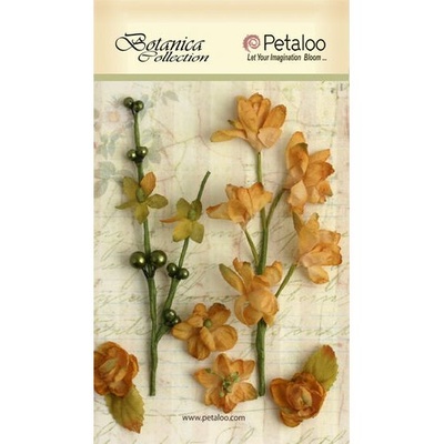 Набор объемных цветов Petaloo - FloralEphemera - Amber