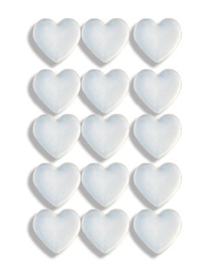 Прозрачные эпоксидные наклейки Epiphany Crafts - Bubble Caps Clear Heart 25