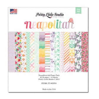 Набор бумаги для скрапбукинга от Pretty Little Studio односторонняя - Neapolitan Paper Pack