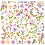 Лист з картинками для вирізання Spring inspiration 30,5х30,5 см, ТМ Фабрика Декору